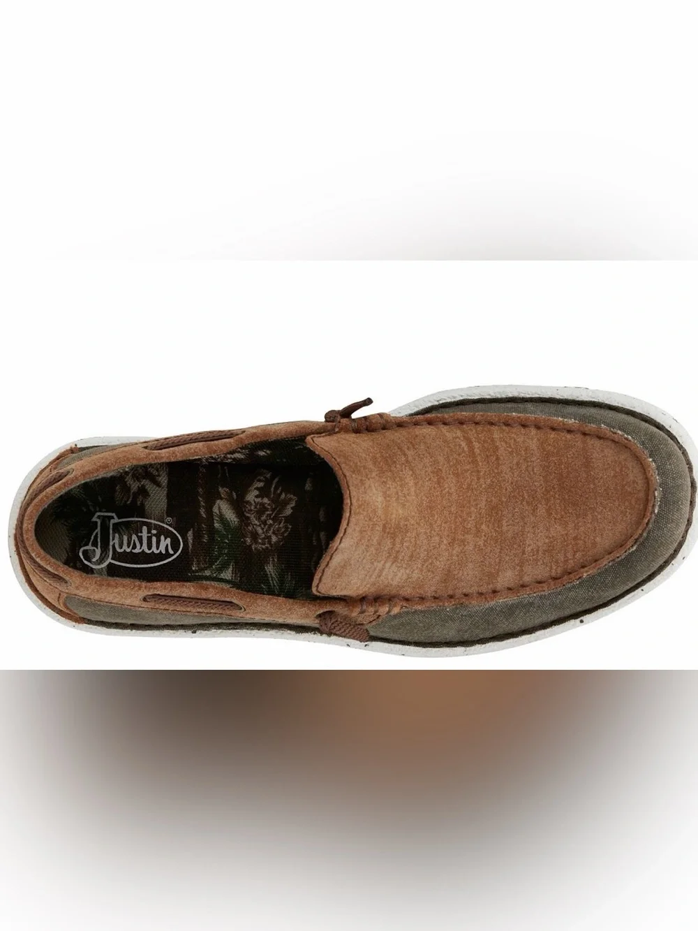 NWT Justin Boots MEN'S JUSTIN WALKER ASH BROWN BOOTS, Size 8